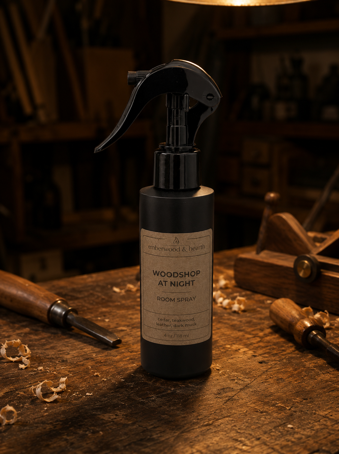 Woodshop at Night Room Spray